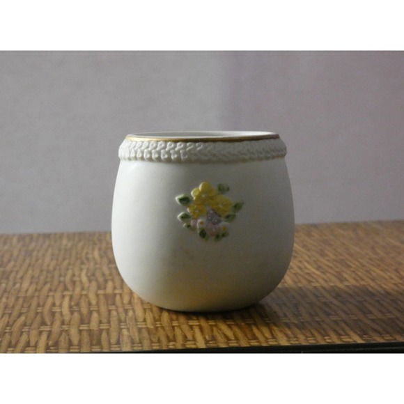 Vintage 1993 Lefton Egg Trinket Box *Missing Lid* - Picture 4 of 8